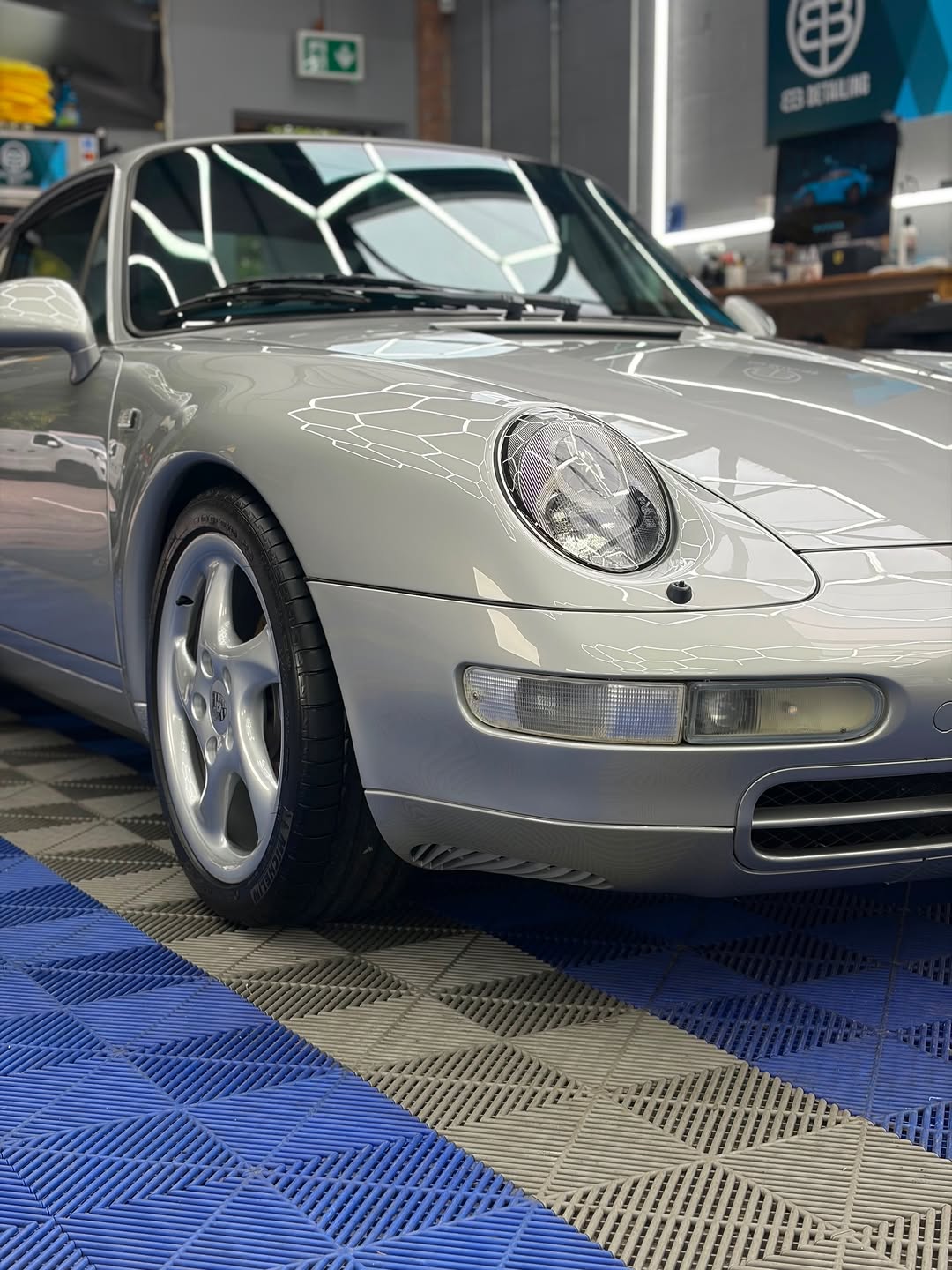 Detail work on a luxury vehicle at the Sheffield studio