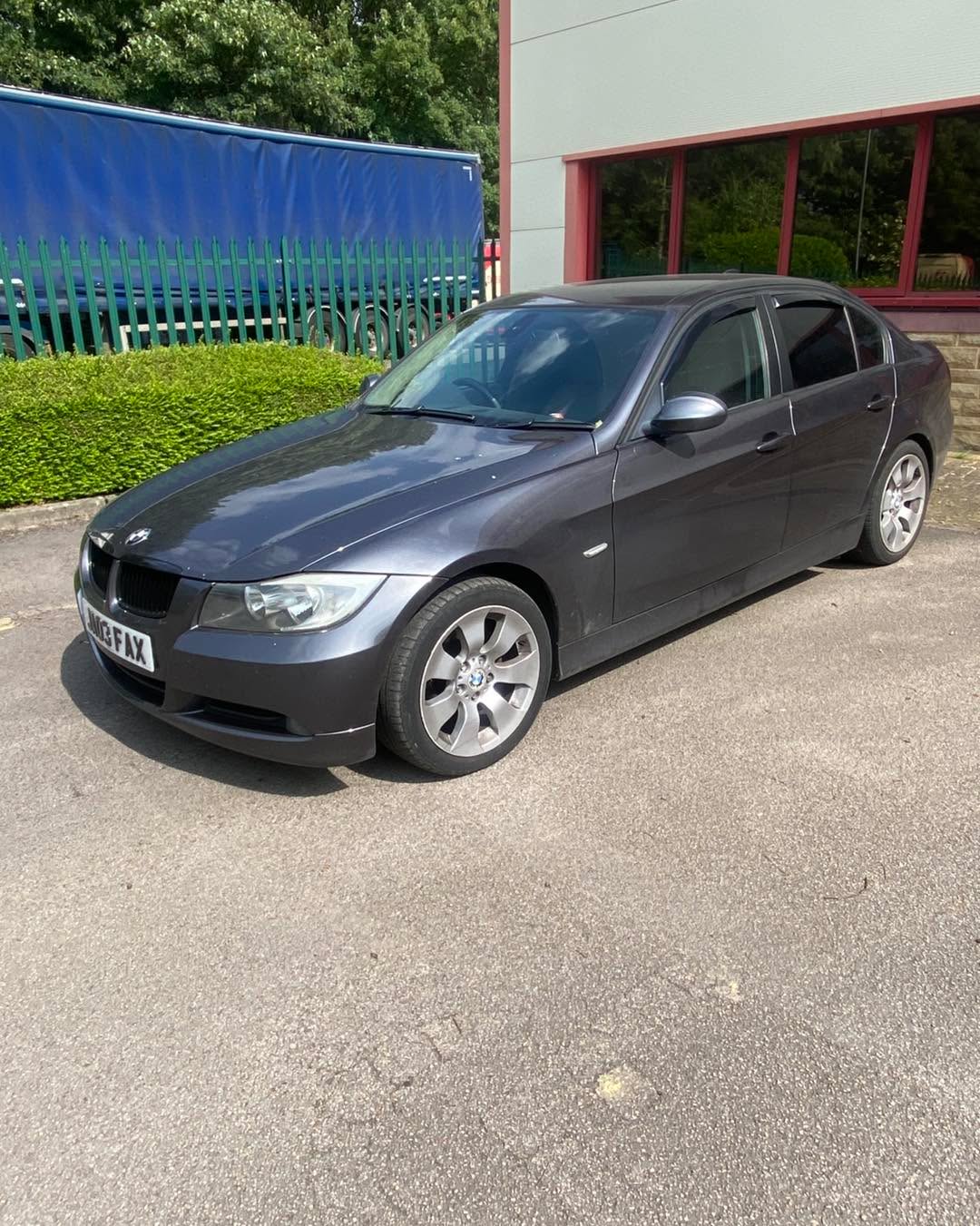 Grey BMW 3 Series washed and dressed