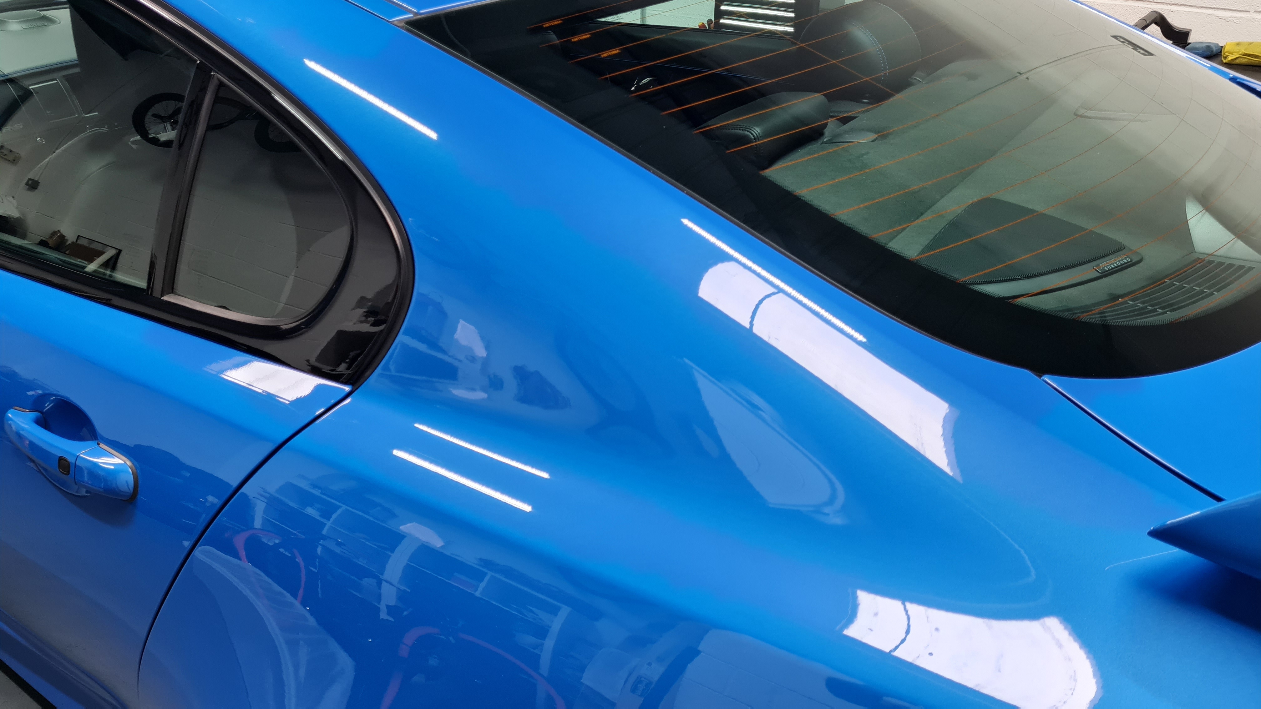 Corrected paint shining