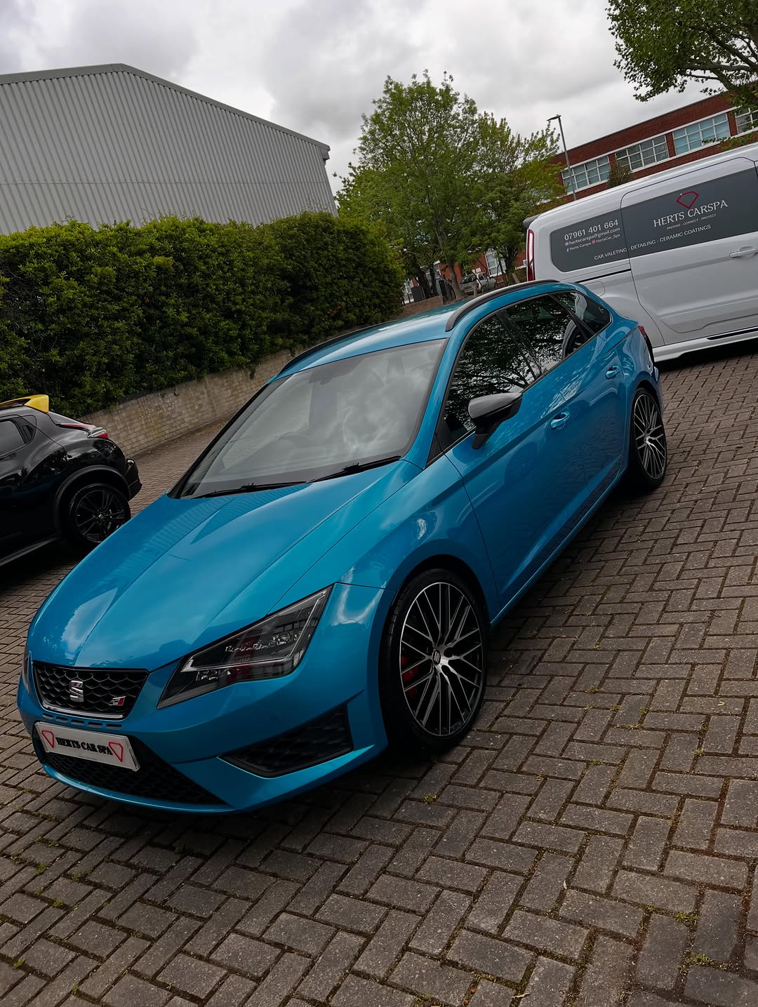After paint correction and ceramic coating treatment