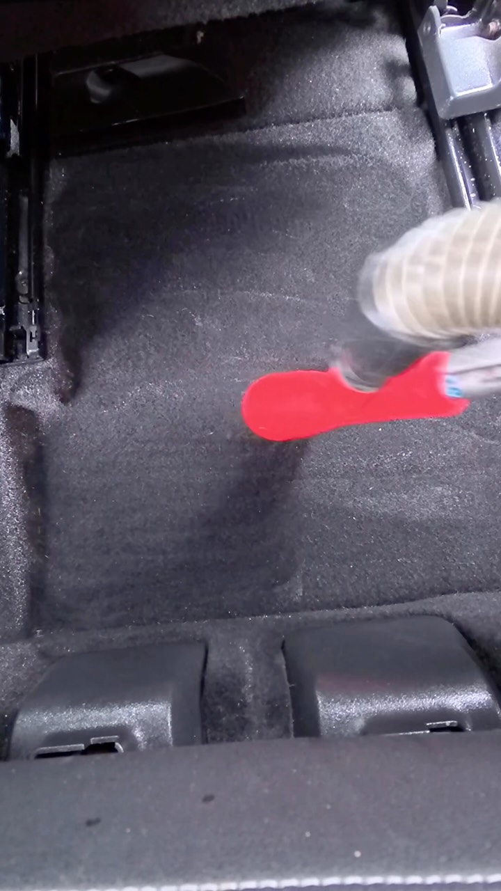 Before: dirty floor mat