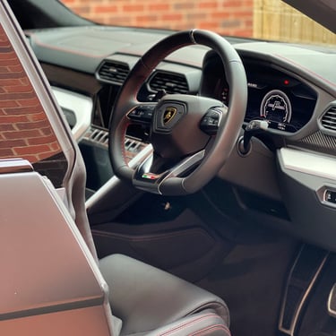 Interior steering wheel, premium leather detail