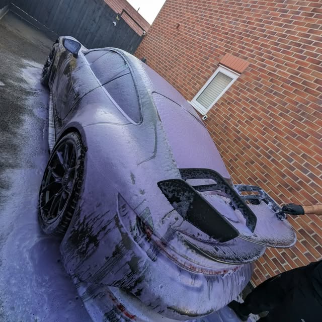 Vehicle before detailing treatment