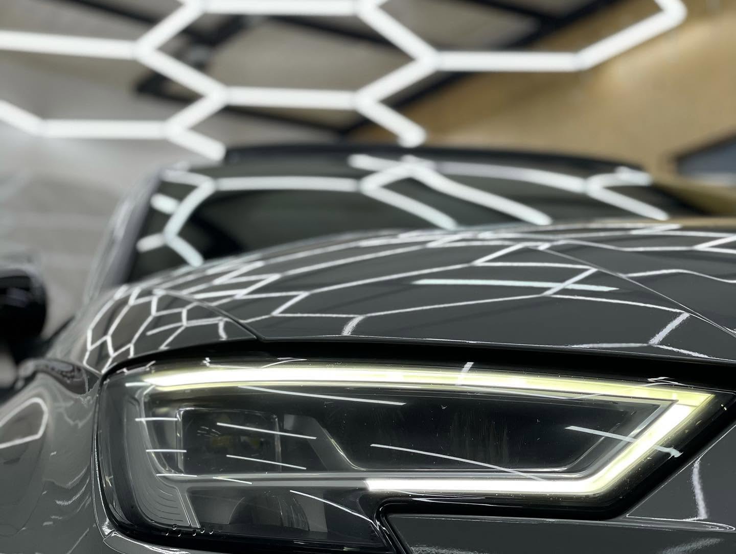 Audi RS3 badge close-up